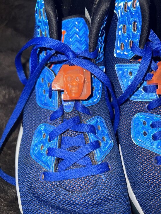 nike air jordan spike forty pe Sneakers mens Sz 12 Knicks Blue Orange High Top main image 7
